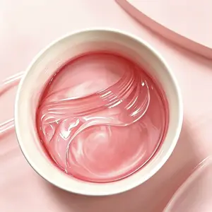 Pink PDRN Collagen Hydrogel Eye Patch for Puffy Eyes and Dark Circles, Under Eye Mask, Under Eye Patches, Korean Skin Care,60pcs