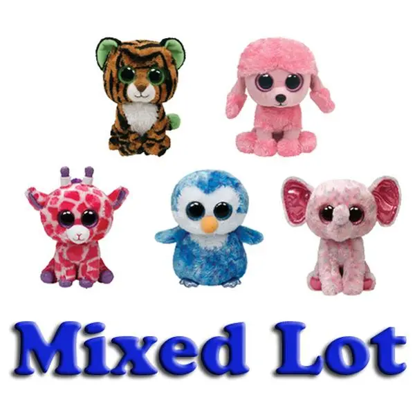 TY Beanie Boos - Bulk Mixed Lot of 100 Random (Regular Size - 6 inch)
