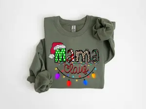 Mama Claus Christmas Sweatshirt, Mama Claus Shirt, Christmas Mama Claus Sweatshirt, Mama Claus Christmas Sweater, Family Claus Sweatshirt