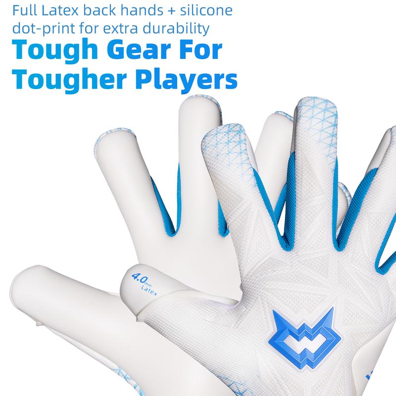 WVVOU Soccer Goalie Gloves for Adults and Youth, Professional Goalkeeper Gloves, Breathable Soccer Gloves, High Performance Guantes De Portero with 4+3mm Sticky Super Grip Latex Palm,Breathable,Professional,Soccer,Goalie,Gloves Football Equipment WVVOU Soccer Goalie Gloves for Adults and Youth, Professional Goalkeeper Gloves, Breathable Soccer Gloves, High Performance Guantes De Portero with 4+3mm Sticky Super Grip Latex Palm,Breathable,Professional,Soccer,Goalie,Gloves Football Equipment