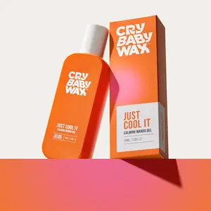 Crybaby Wax Just Cool It Calming Mango Gel - 100ml Moisturizing Gel for Post-Waxing Skin Care - Soothes Irritation & Provides Relief