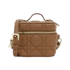 Pre-owned Dior Lambskin Tote Bags Christian Micro Lady Vanity Case Shoulder Bag
