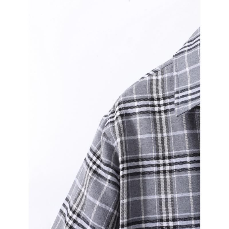 Pack of 4 men’s striped Western button-up shirts; plaid shirt with a notched collar,  cotton dress shirt fabric; regular fit;men’s tops ideal for summer beach trips, outings, and everyday outdoor activities. Polo Shirt Men's Quick-Dry Set Lightweight