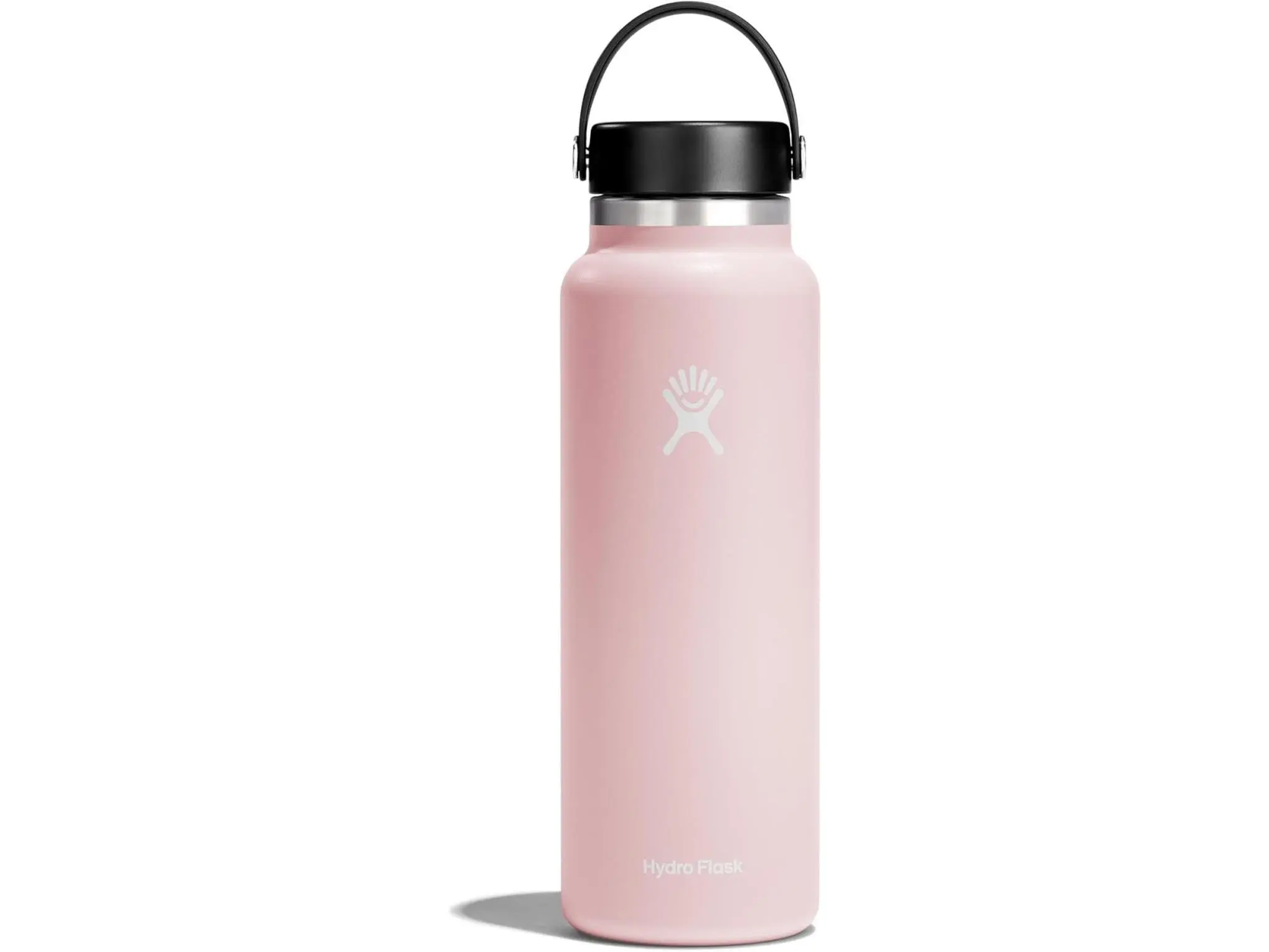 Hydro Flask W40BTS678 40 oz Wide Mouth Double Wall Stainless Steel Insulated Bottle - Trillium, Closeable Leakproof Lid, Reusable, Portable, 1000-2000 ml Insulation, Keeps Drinks Cold for 24 Hours, for Adults