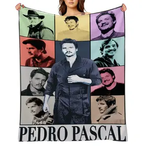 pedro-pascal-Flannel Throw Blanket for Girls Boys- Ultra Soft, Anti-Shrink & Wrinkle-Resistant ,Quick-Dry, Machine Washable Cozy Throw ,Perfect Gift for Kids Adults A-69