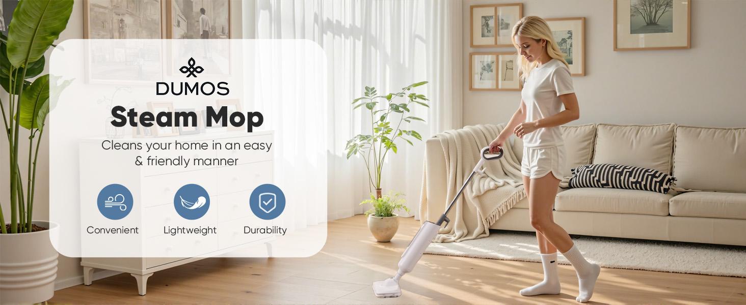 【NEW COLOR】Steam Mop for Floor Cleaning,Lightweight FloorCleaner for Hardwood/Tile/Laminate Floors Carpet