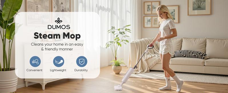 【NEW COLOR】Steam Mop for Floor Cleaning,Lightweight FloorCleaner for Hardwood/Tile/Laminate Floors Carpet