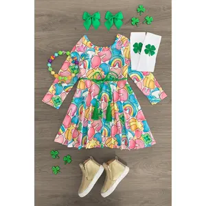 Rainbow Lucky Belt Dress