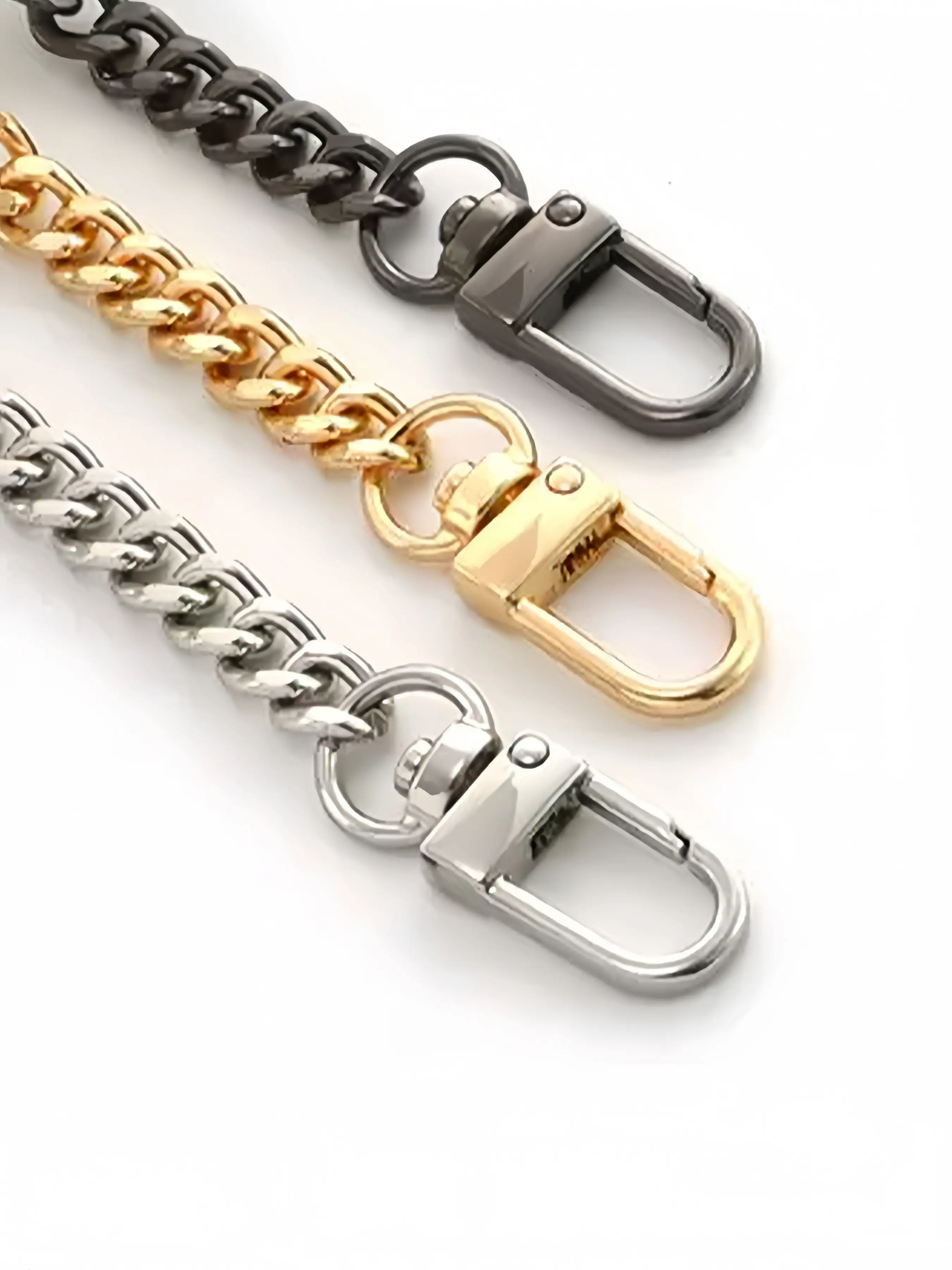 Metal Chain Shoulder Strap, Short Wide Chain for Crossbody Bags, Handbag Straps, DIY Modification Accessory, Bag Chains for Handbags, Bag Accessories