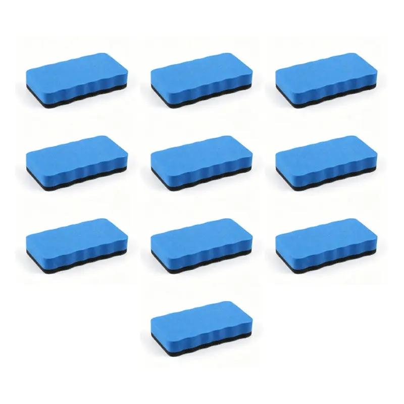 10-Pack Whiteboard Erasers, Cleaning, Writing, Simple Practical Design, High-Density Felt Surface, Easy Grip, Ideal for Classroom, Home Study, Office Use