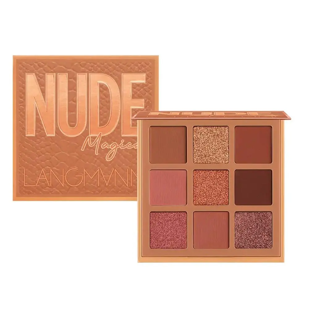 9-color Eyeshadow Palette, Highly Pigmented Palette, Matte & Glitter Eye Shadows Palette, Long Lasting Shimmering Eye Shadow Makeup Product, High Pigmented Eye Makeup Products, Cosmetic Eyeshadow, Beauty Eyeshadows