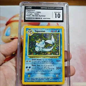 Vaporeon Holo Jungle Error No Set Symbol CGC 10
