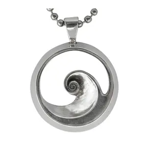 The Barrel Wave Pendant by Strickly Boarding Company and Joe Paradise.  Made by surfers for surfers.  Keep the stoke with you always.  The undisputed leader in custom surf jewelry.