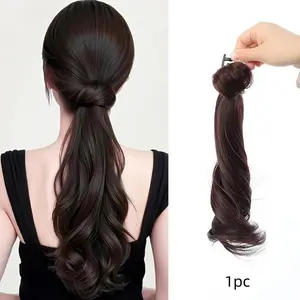Lazy Curly Ponytail Clip, Wavy Ponytail Extension, Textured and Stylish, Perfect for Christmas, Halloween Parties, and Daily Use, Best Choice for Volume