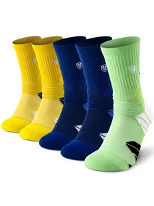 Men's High-Top Professional Sports Socks, 360° Arch Compression, Dual Anti-Slip System, Reinforced Toe & Ankle Protection, All Seasons Comfort