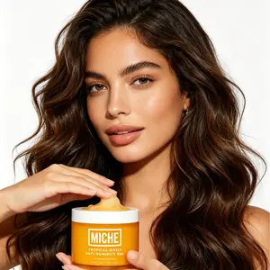 MICHE Tropical Oasis Anti-Humidity Gel, Strong Hold Frizz Control Hair Gel, All-Day Weather-Resistant Styling for Curly & Natural Hair