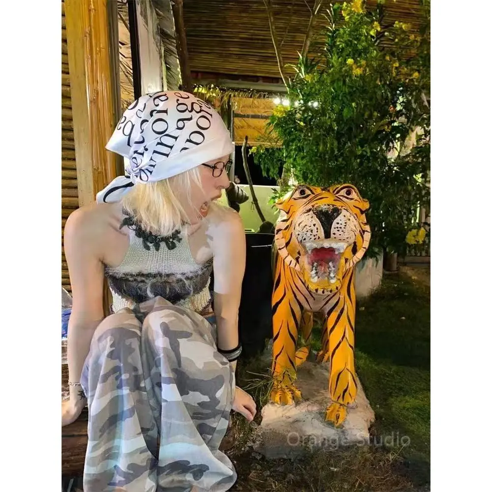 4#American-style letter headscarf 55*55 (H0417)