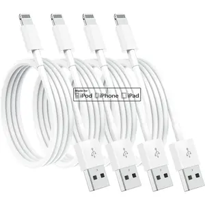 4 Pack for Apple Charging Cables 10ft, for iPhone Chargers Lightning Cable 6 Ft, Fast Phone Charging Cord for iPhone 14/14Pro/13/13Pro/12/11/11Pro/11Max/ X/XS/XR, ipad(White)