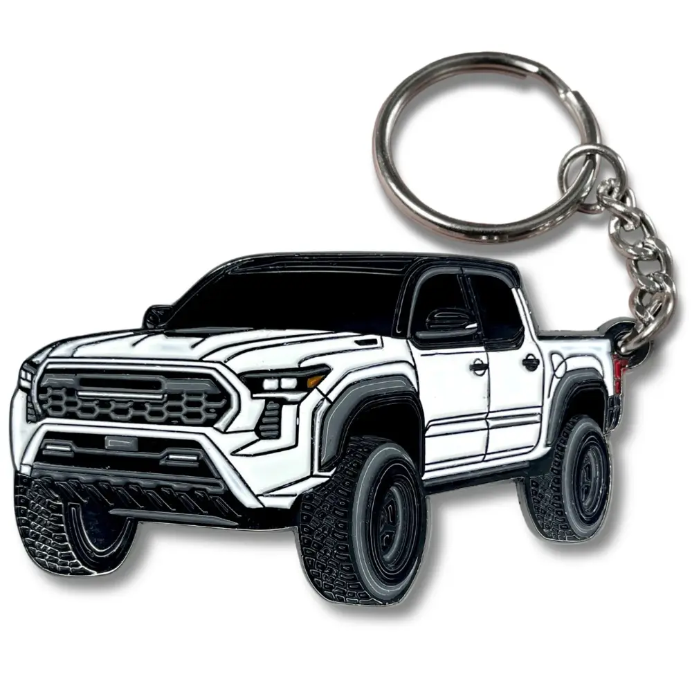 Toyota Tacoma Tacoma Keychain, 2016-2024 Truck Accessories, 4th Gen Pickup Lover Gift, Cool Acrylic Key Chain for Men Women, Car Enthusiast Bag Charm