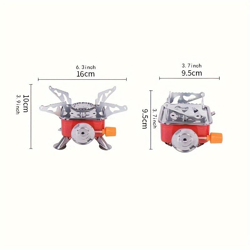 [Portable Windproof Stove] Portable Windproof Folding Stove - Lightweight Compact Camping Stove, Foldable Outdoor Cooker, Compatible for Backpacking, Hiking, Picnics, Home Emergencies - Ideal for Solo & Group Camping Trips, Stylish Metal Finish