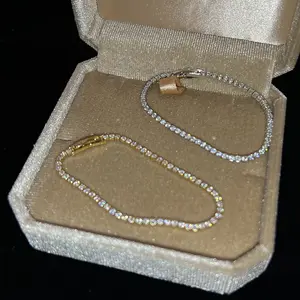 US-FASHION - Luxury Classic Full of Rhinestones 18K Gold Plated Bracelets For Women Sparkling Simple Zircon Bracelets Jewelry Birthday Gifts