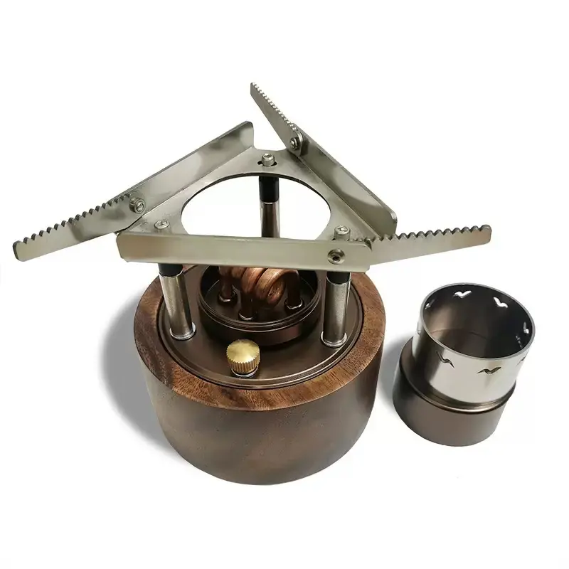 Lonshine Compact Alcohol Stove - Portable Camp Kitchen Gear for Backpacking, Camping