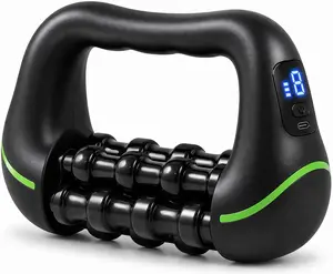 Multifunctional Electric Handheld Rolling Massager - Deep Tissue Percussion Roller for Muscle Recovery & Pain Relief - 8 Speeds, 24 Nodes, Cordless Therapy Device for Back, Neck, Shoulders & Legs