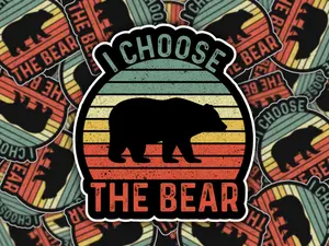 I Choose The Bear Sticker