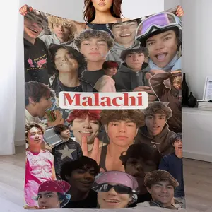 Cute Vintage Blankets Malachi Flag,Living Room,Bedroom,Parties,Gifts,Rocking Chair Decoration, Room décor Aesthetics, naps, Warm Sofa Blankets Barton(30x40inch(75x100cm))
