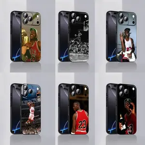Basketball J-Jordan-Cool Phone Case For iPhone 17,16,15,14,13,12,11,Pro,Max,Plus,E,Air,Mini Black Protective Cover