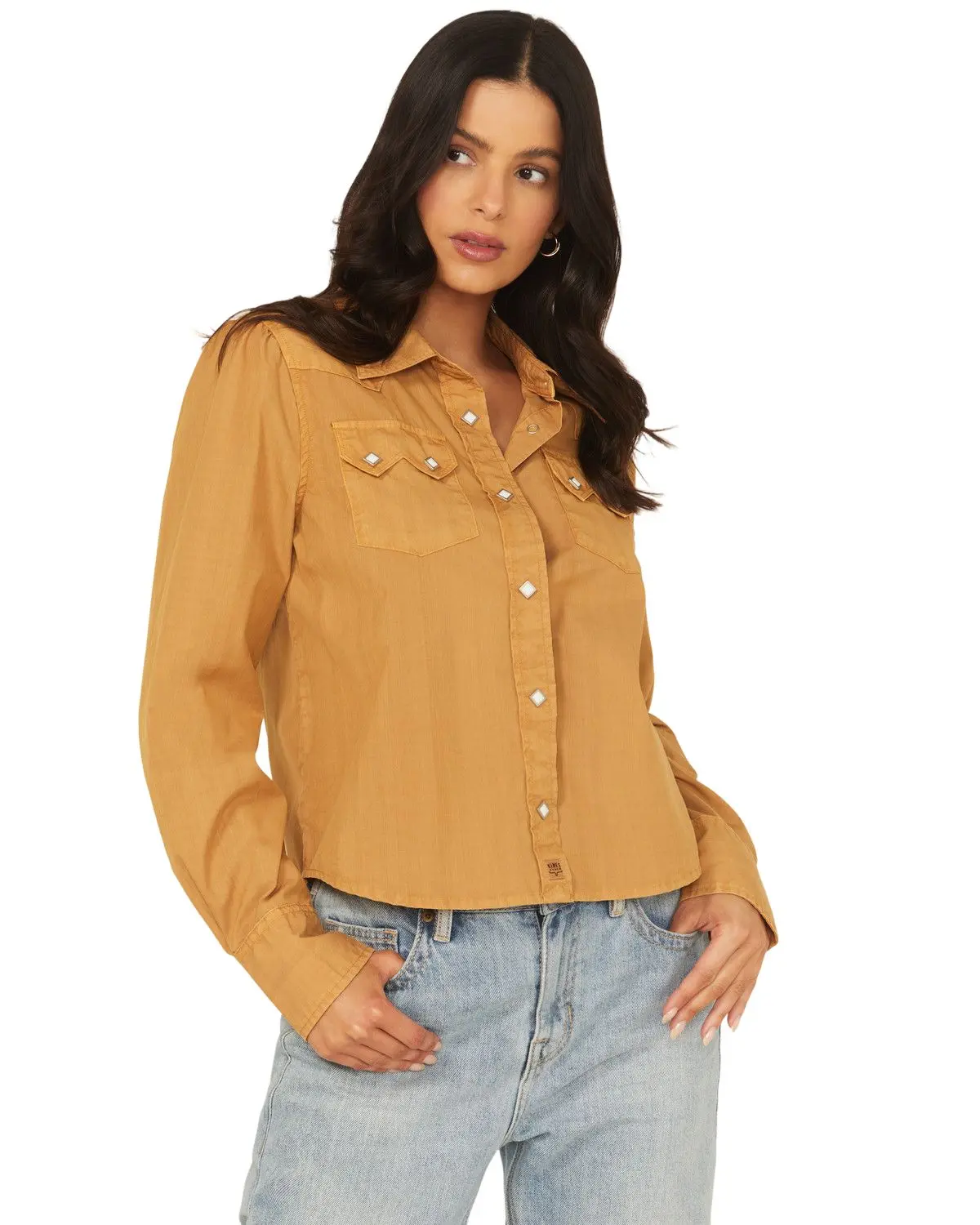 Kimes Ranch Women's Women'S Annie Long Sleeve Snap Cropped Western Shirt - Wto0000035-Mu