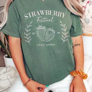 Strawberry Vintage Shirt, Strawberry Festival Cottagecore Shirt, Strawberry Tee, Summer Fruit Strawberry Tee