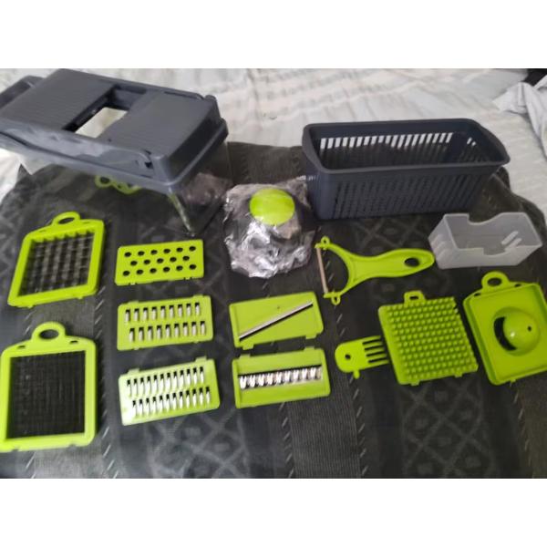 16-in-1 Vegetable Chopper & Slicer Set | Multifunction Vegetable Cutter with Container
