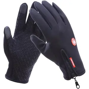 Bicycle Motorcycle Waterproof Gloves Outdoor Sport Warm Windproof Thermal Touch Gloves Riding Running Bike Cycling Gloves Hot Hands Warmer