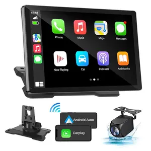 【Pierden】 2026 Newest Carplay Pro IPS Touchscreen Wireless Portable Stereo AC/AA with Bluetooth/Wifi for Car  with Backup Camera