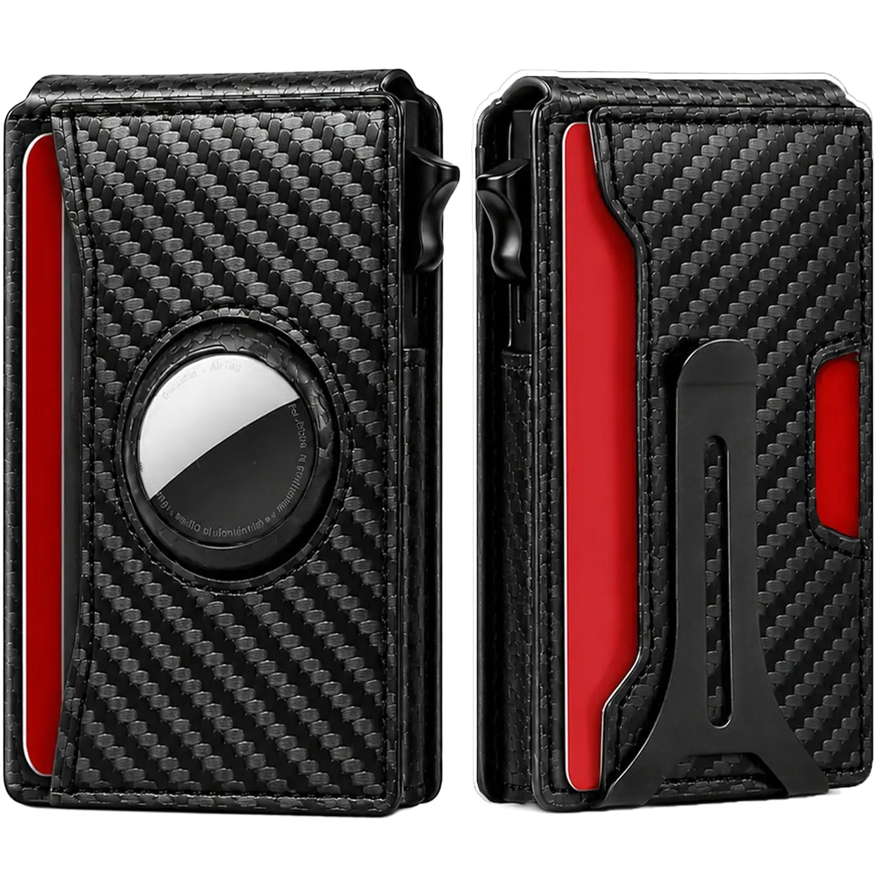 Men's Airtag Wallet - Bifold Masculine Low-Profile Small Multi-Compartmental Wallet for Men, Pop-Up Card Holder, Quick Card Access, RFID Blocking, Mens Wallet, Low-Profile Men's Wallets