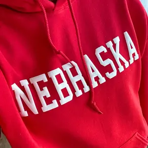 Nebraska Sweatshirt for Unisex with Puff Print Crewneck
