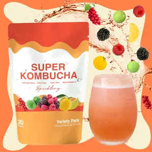 DALAMHARI Super Kombucha Variety Pack 21T | Schisandra Berry, Black Raspberry, Citron Yuzu All Flavors In One