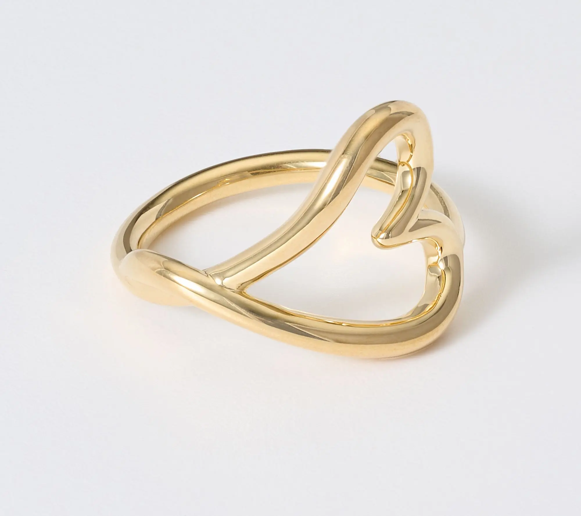 David Markstein Bronze Modern Couture Heart Ring