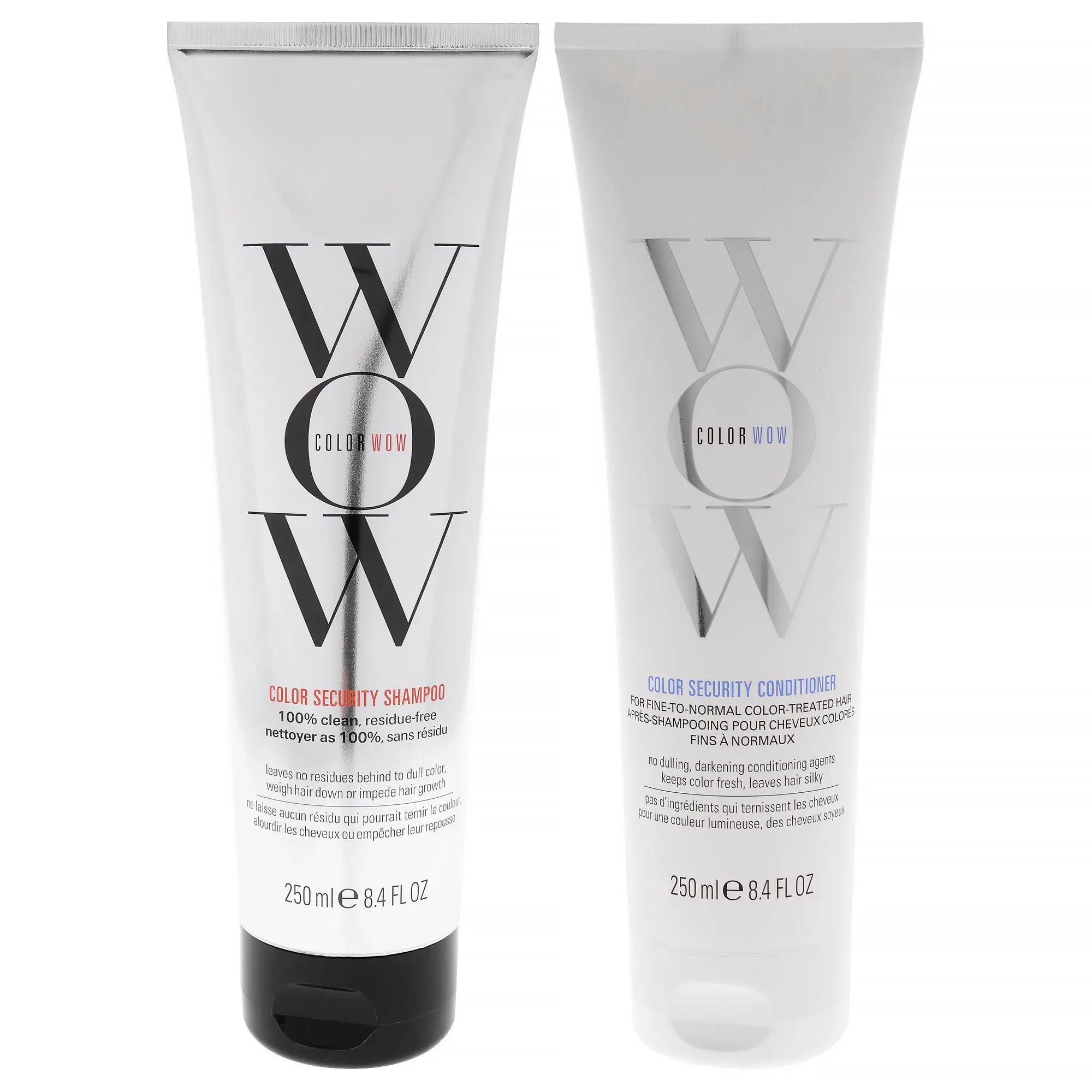 Color Security Kit by Color Wow for Unisex - 2 Pc Kit 8.4oz Shampoo, 8.4oz Conditioner