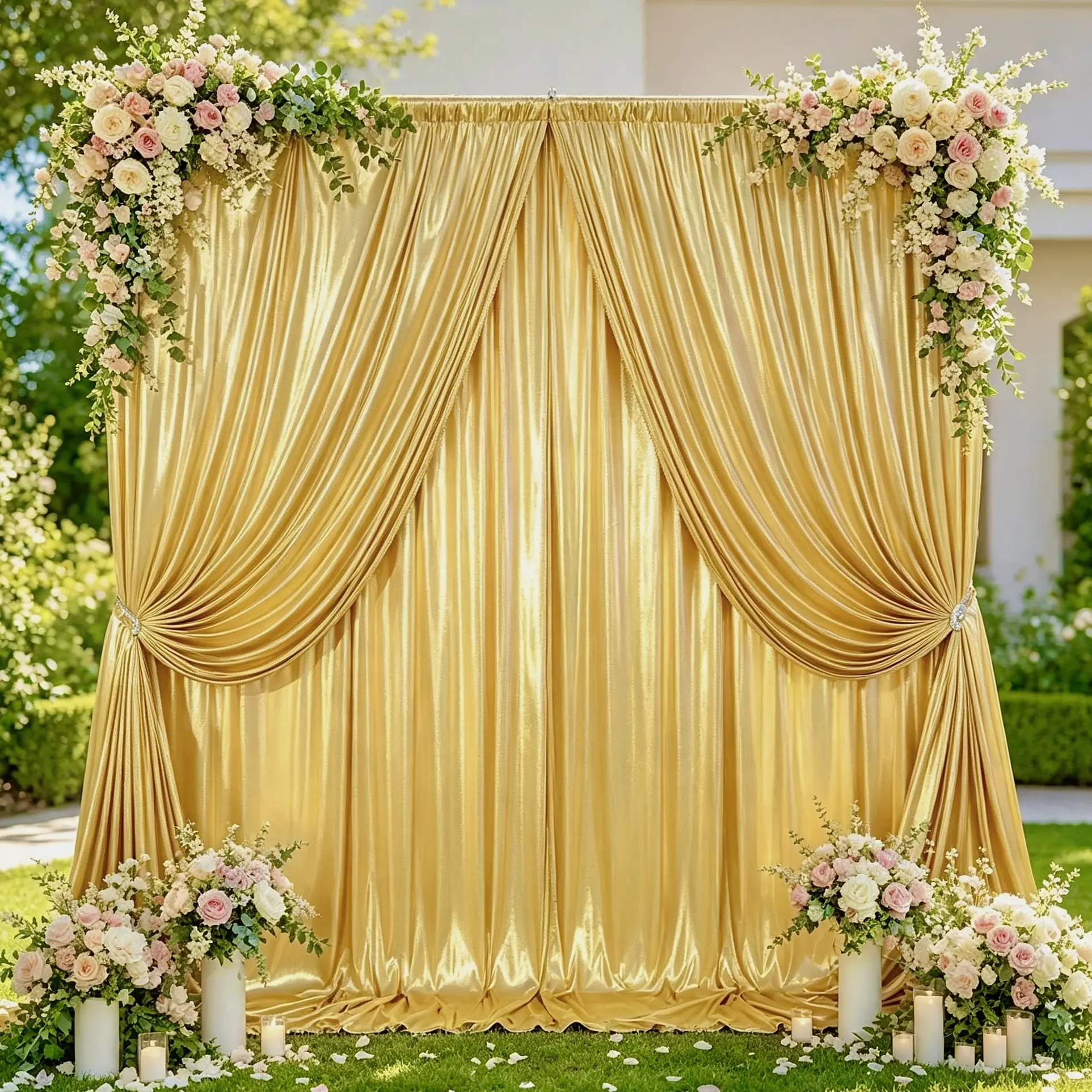 30x10ft Backdrop Curtain for Parties 6 Panels 5x10ft Glitter Sequin Backdrop Wrinkle Free Polyester Drapes Shimmer Back Drop for Wedding Birthday Baby Shower Photo Photography Shiny Background