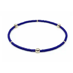 Game Day - Blue & Gold Filled Bracelet
