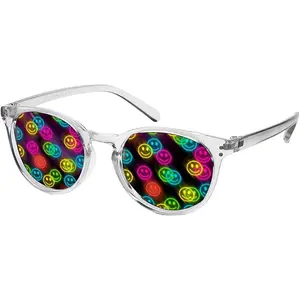 Smiley Special Effect Light Changing/Light Diffraction Glasses - Smiley  Effect Lenses - Designer Style