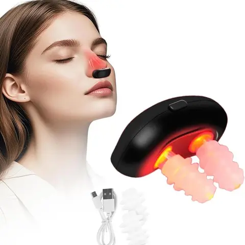 Intelligent Infrared Nasal Relief Handheld Device - Battery-Powered Portable Self Care Gadgets, Nasal Health Aid for Pain, Chronic Rhinitis, Sleep & Snoring Relief, On-the-Go Batteries-Operated Tool