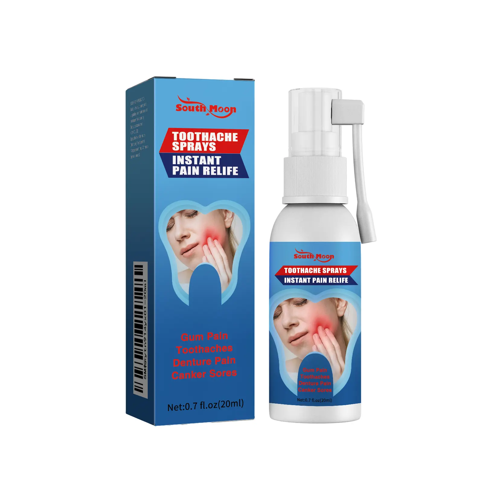 2-Bottle Pack - Oral Care Spray Gentle dental care for soothing discomfort Mild oral care mist