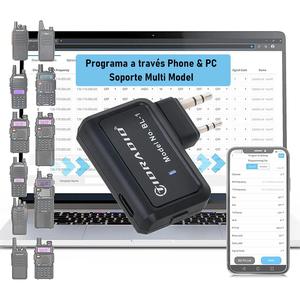 wireless programmer for walkie-talkie, replacement programming cable, electronic gadgets, phone app one-key programming, band, radio, for digital handheld walkie talkie, handheld ham radio