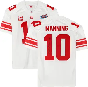 Eli Manning New York Giants Autographed Super Bowl XLII White Mitchell & Ness Authentic Jersey - Fanatics Authentic Certified