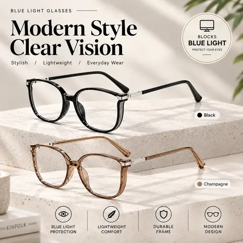 Unisex Rectangular Full Rim Photochromic Reading Eyeglasses - High Quality Eyewear, Lightweight Durable Glasses, Blue Light Blocking Lens, Metallic Hinges, Polycarbonate Lenses, Read-Screen Switch, Screen Time Use