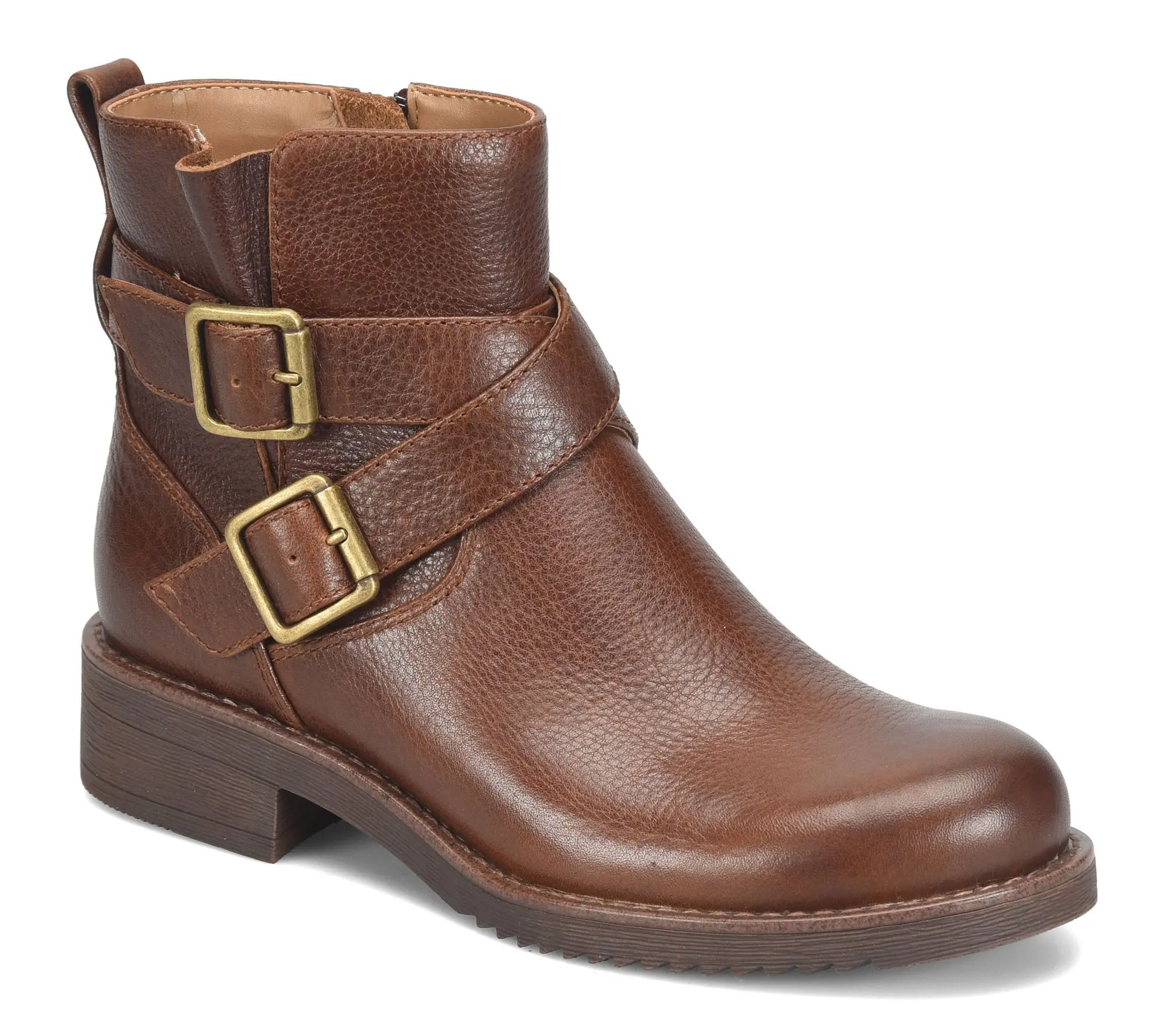 Comfortiva Water Resistant Leather Ankle Boot - Clover