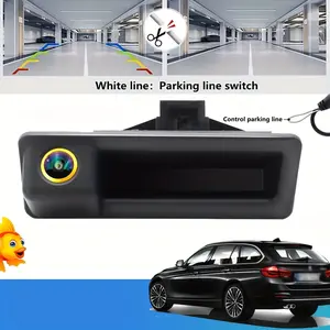 Trunk Handle Backup Camera for X1 X3 E39 E53 E82 E88 & More, Wide Angle, Easy Installation, Vehicle Safety Accessory, Compact Design, Durable Construction, Night Vision Camera, Vehicle Owners